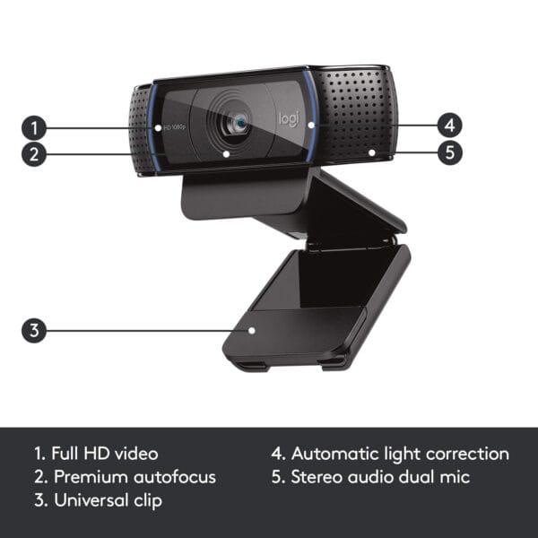 Logitech C920 HD Pro Webcam - 1080p, Full HD Streaming Camera - Image 6