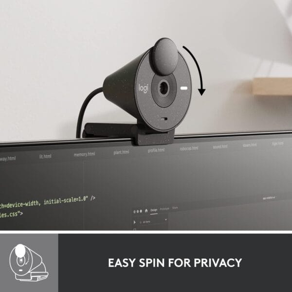 Logitech Brio 300 Full HD Webcam - Image 5