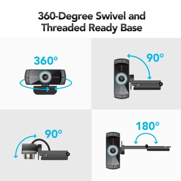 Angetube HD Webcam 1080P with Double Microphone for Live Streaming and Video Calling - Image 6