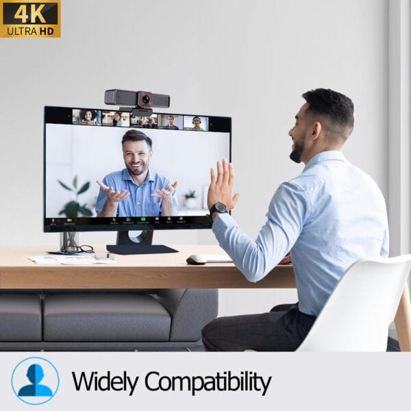 Angetube 4K AI Webcam: AI-Tracking Camera with Dual AI Noise-Cancelling Microphones - Image 9