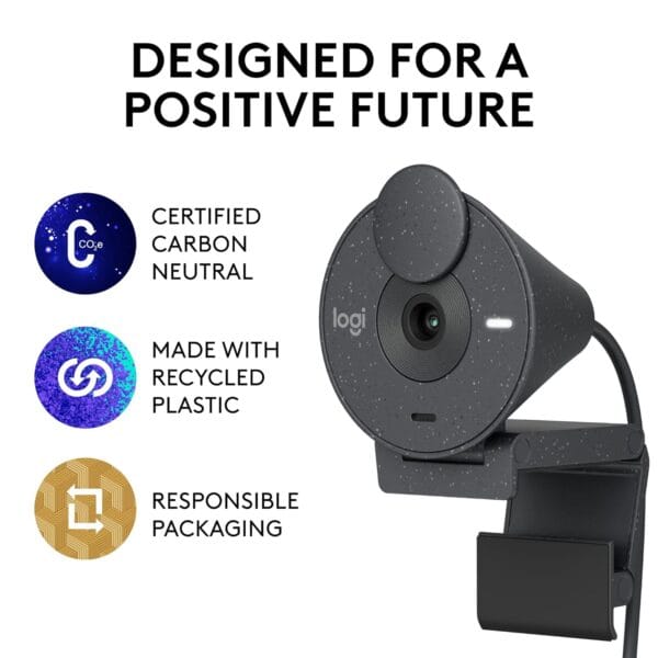 Logitech Brio 300 Full HD Webcam - Image 8