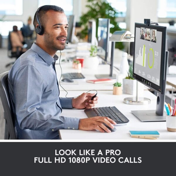 Logitech C920 HD Pro Webcam - 1080p, Full HD Streaming Camera - Image 2