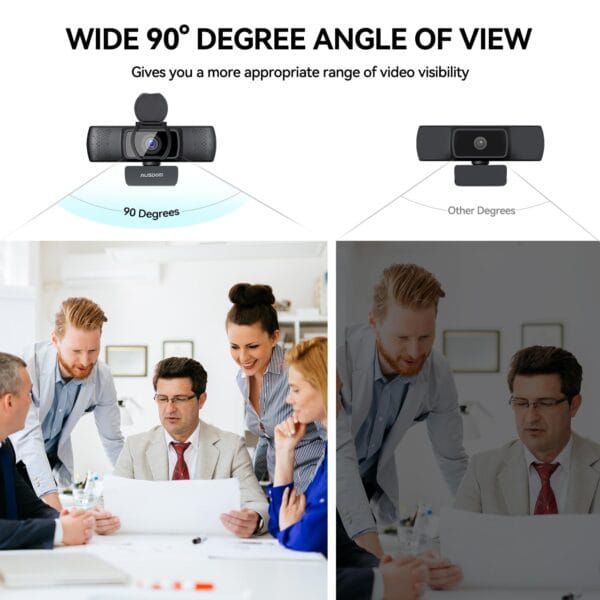 Autofocus 1080P Webcam with Privacy Cover, AUSDOM AF640 Full HD Business Web Camera - Image 5