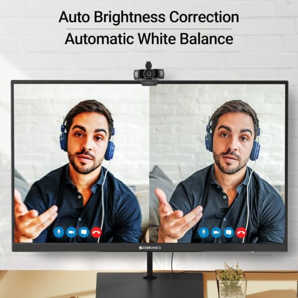 ZEBRONICS 4K Webcam with Microphone and Privacy Shutter - Image 3