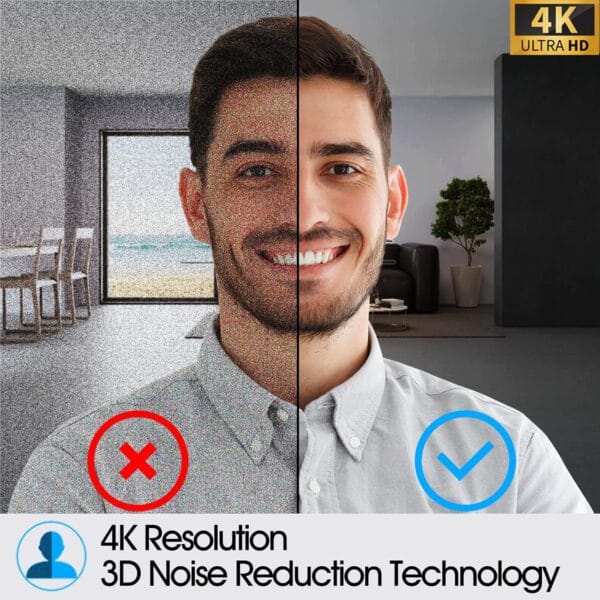 Angetube 4K AI Webcam: AI-Tracking Camera with Dual AI Noise-Cancelling Microphones - Image 2